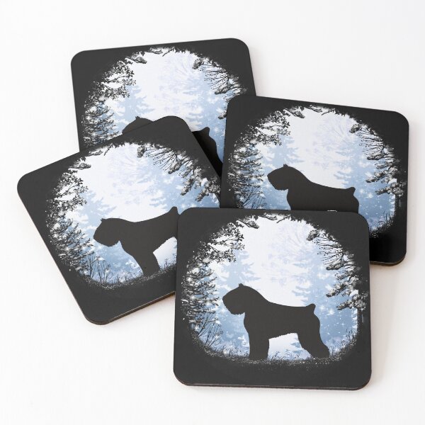 Item preview, “First Snow” Bouvier des Flandres designed and sold by Spinyflowerart.