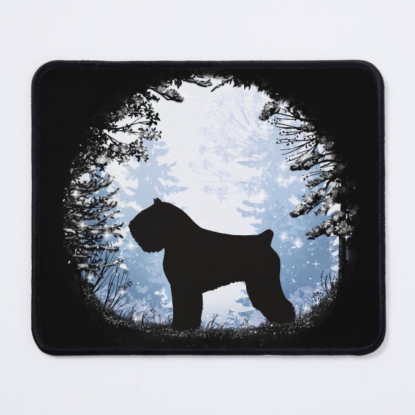 Item preview, “First Snow” Bouvier des Flandres designed and sold by Spinyflowerart.