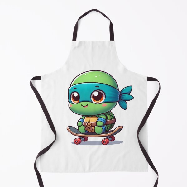 Item preview, Cute Baby TMNT Ninja Turtle Leonardo Skateboarding designed and sold by Delamoon.