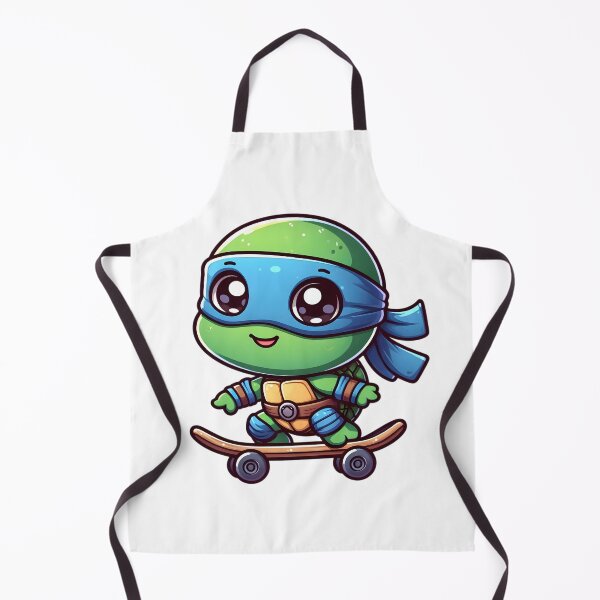 Item preview, Cute Baby TMNT Ninja Turtle Leonardo Skateboarding designed and sold by Delamoon.