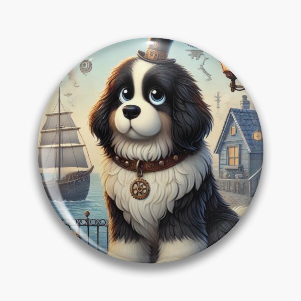 Item preview, Steampunk Landseer Newfoundland designed and sold by Sillytoe.