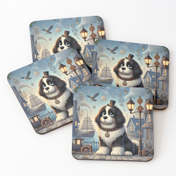 Item preview, Steampunk Landseer Newfoundland designed and sold by Sillytoe.