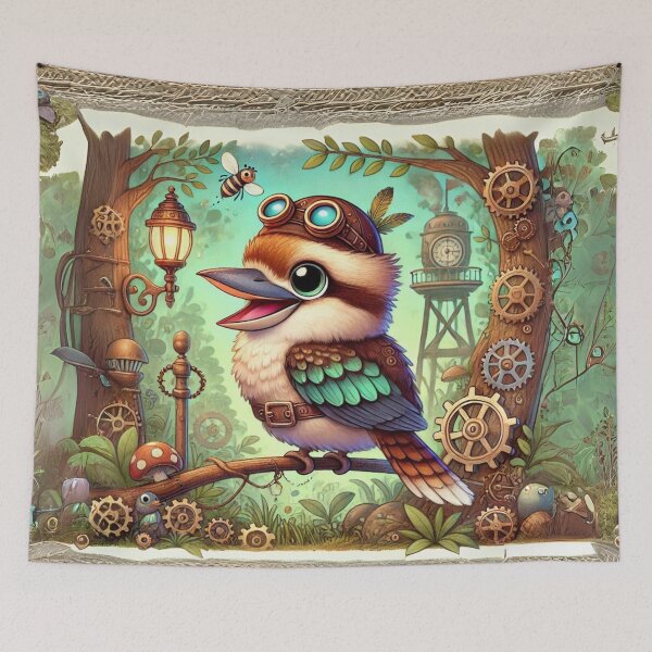 Item preview, Steampunk Laughing Kookaburra designed and sold by Sillytoe.