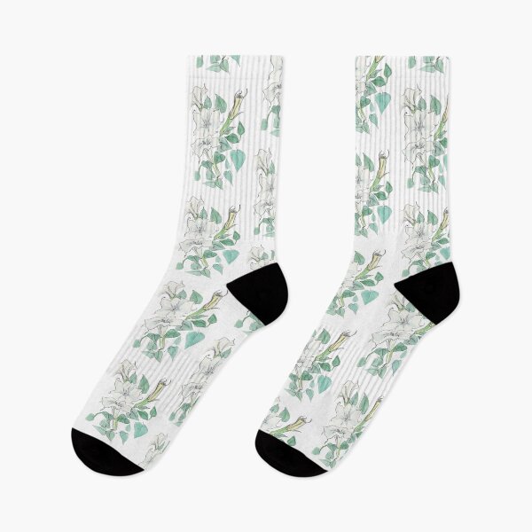 Item preview, simple moonflowers designed and sold by rosesonneptune.