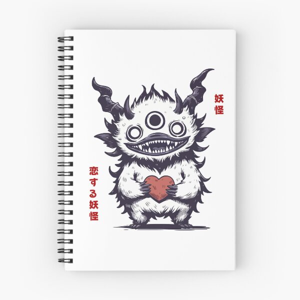 Item preview, Furry White Yokai Goblin in Love Holding Heart designed and sold by Yokai-Infinity.