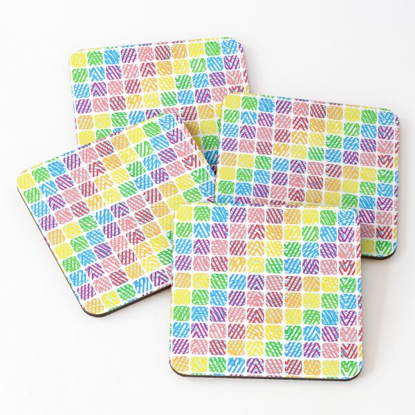 Item preview, Bright mix square in patterns designed and sold by Iuliia Nerd.