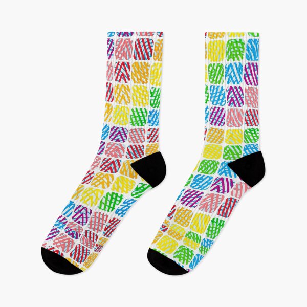 Item preview, Bright mix square in patterns designed and sold by Iuliia Nerd.
