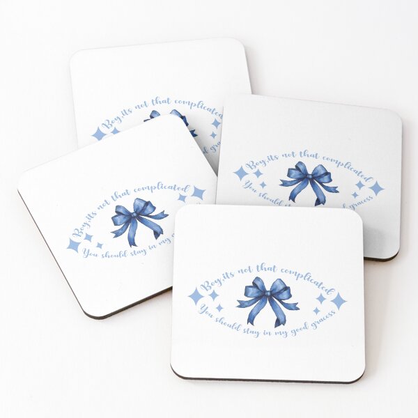 Item preview, Boy, It's Not That Complicated - Blue Bow and Graceful Quote Design designed and sold by Fernandink1.