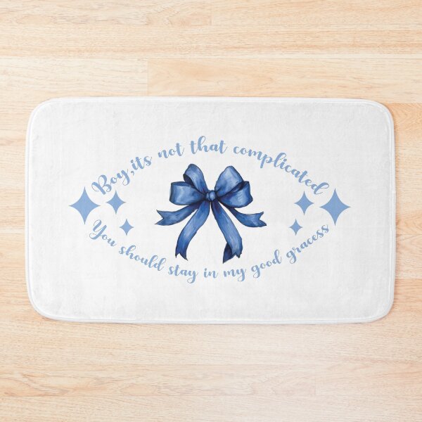 Item preview, Boy, It's Not That Complicated - Blue Bow and Graceful Quote Design designed and sold by Fernandink1.