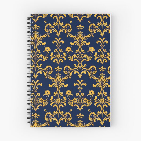 Item preview, Gold And Navy Blue Damask Pattern designed and sold by svarupa.
