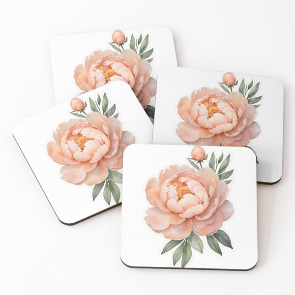 Item preview, Peach Peony designed and sold by HOMETOWN86.