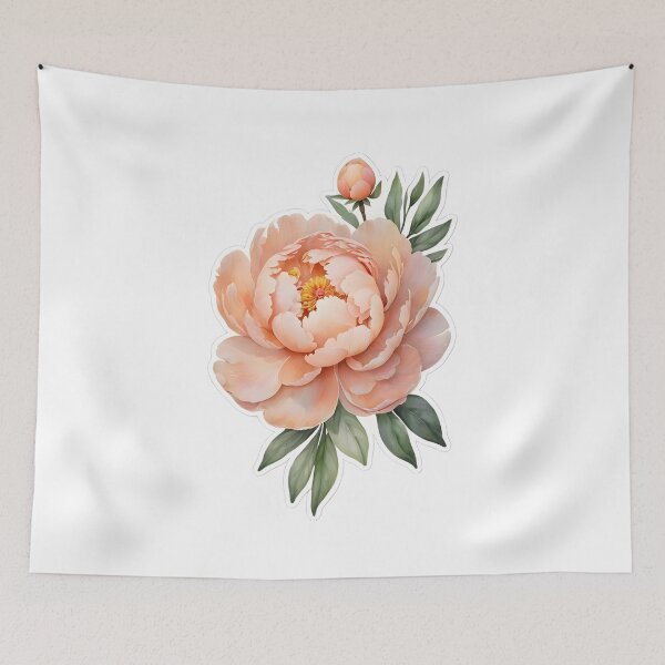 Item preview, Peach Peony designed and sold by HOMETOWN86.