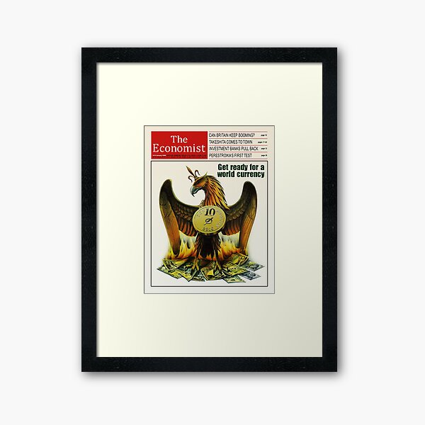HD Reproduction of The Economist 1988 Framed Art Print