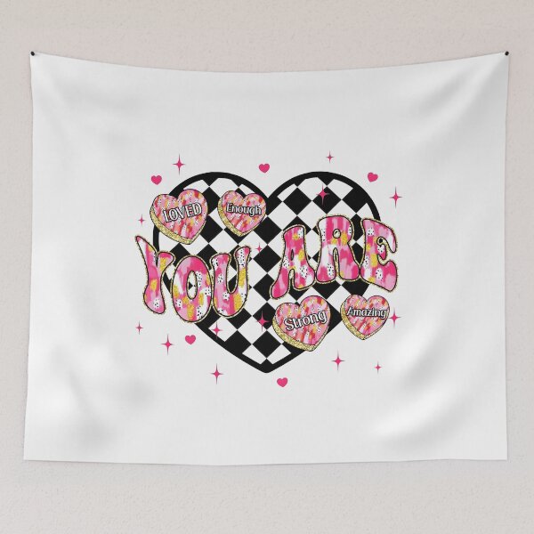 Item preview, Retro Valentines, You Are Loved, Brushstroke Valentines designed and sold by Gwenaelbain.
