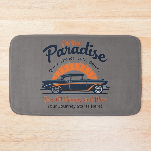 Item preview, Pit Stop Paradise car designed and sold by PattaZone.