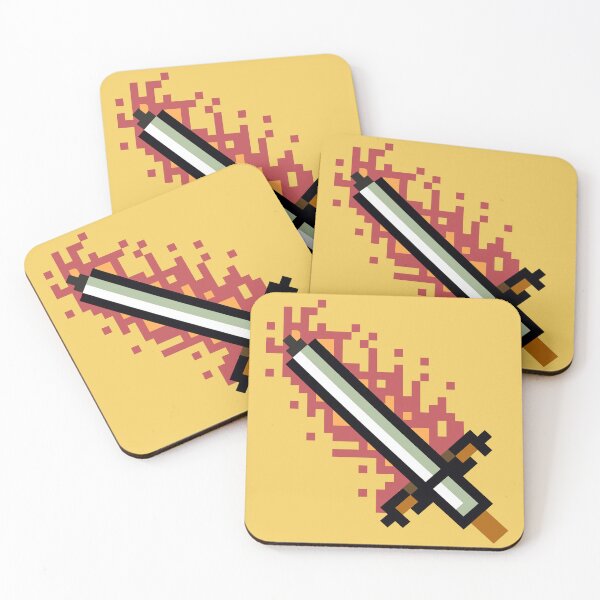 Item preview, Retro 8 Bit Flaming Sword designed and sold by FlashCraft Design.