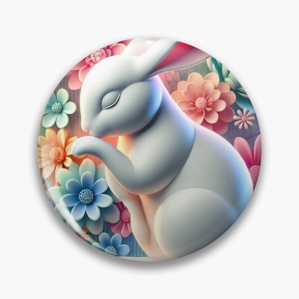 Item preview, Bunny grooming himself designed and sold by FusiTink.
