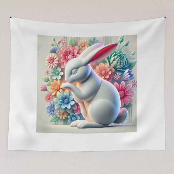 Item preview, Bunny grooming himself designed and sold by FusiTink.