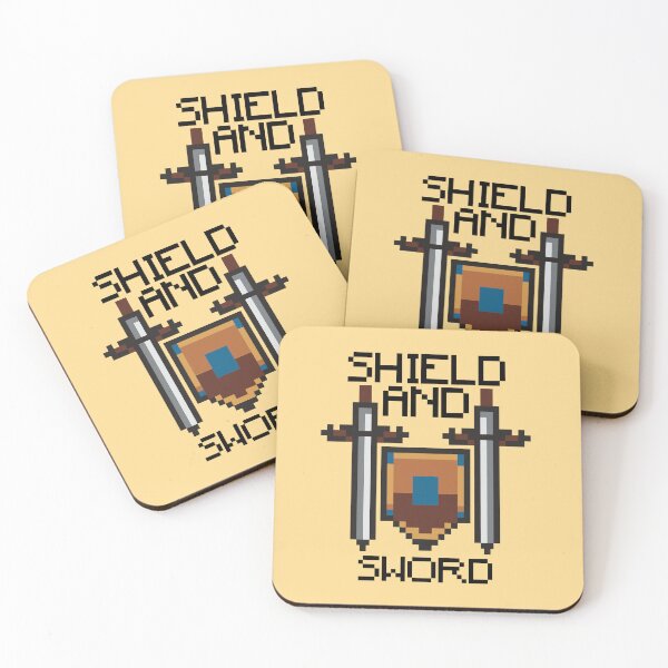 Item preview, Shield and Sword Retro 8-Bit designed and sold by FlashCraft Design.