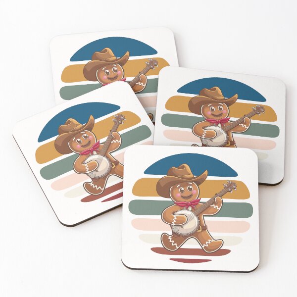 Item preview,   Gingerbread man plays the banjo, banjo lover,  lover of music, blues , country, Santa's favorite music teacher,music player designed and sold by KolorellaS.