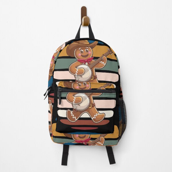 Item preview, Gingerbread man plays the banjo, banjo lover, lover of music, blues , country, Santa's favorite music teacher,music player designed and sold by KolorellaS.