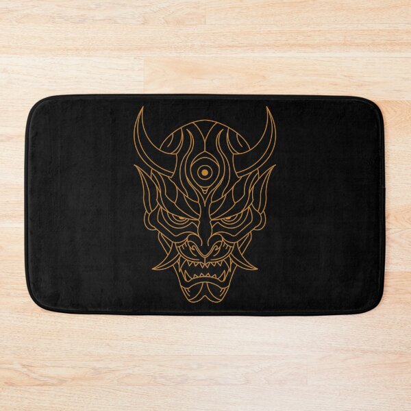 Item preview, Gold line work oni mask designed and sold by Sink-or-swim23.