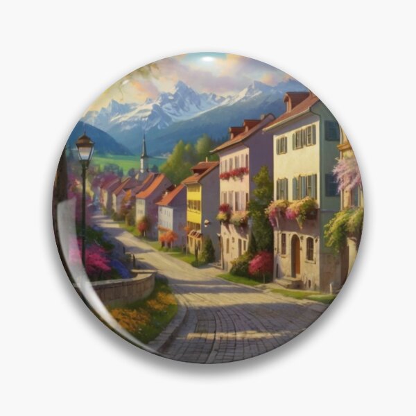 Item preview, Springtime Stroll Through an Austrian Town designed and sold by BlareBlare.