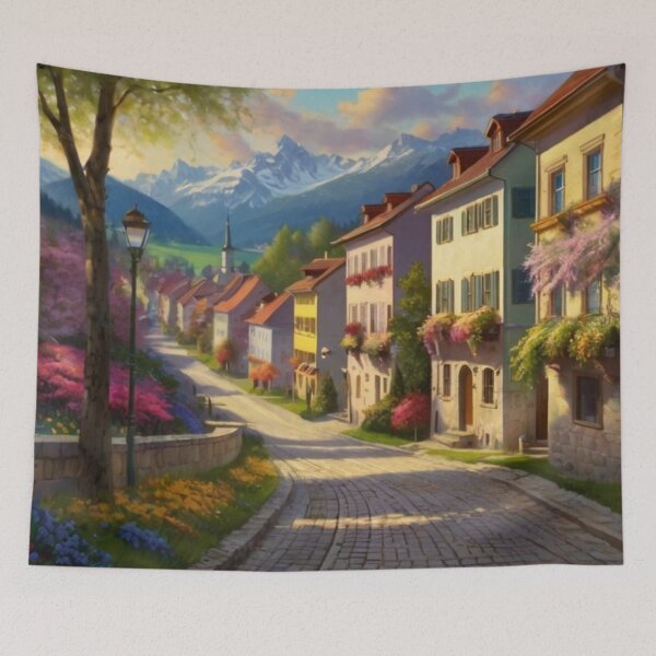 Item preview, Springtime Stroll Through an Austrian Town designed and sold by BlareBlare.