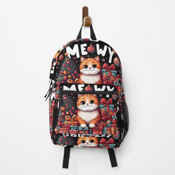 Item preview, Meowy Christmas cat orange funny gift designed and sold by Pineapple-Tree.