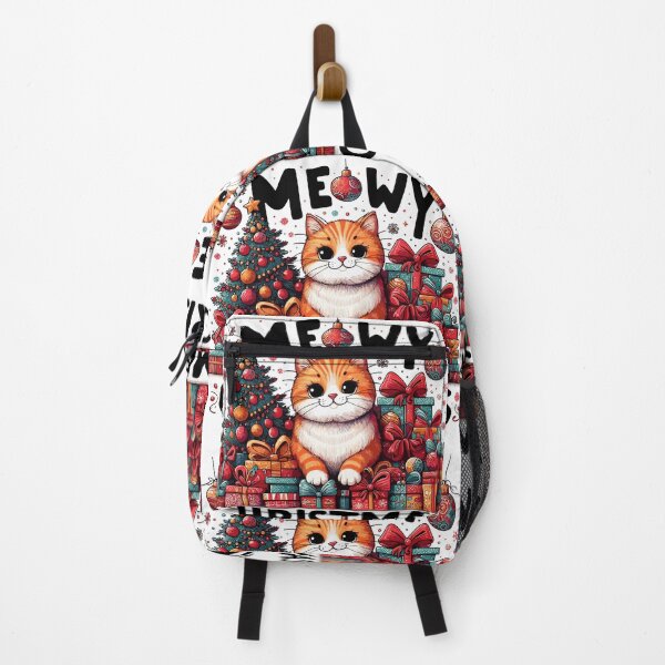 Item preview, Meowy Christmas cat orange funny gift designed and sold by Pineapple-Tree.
