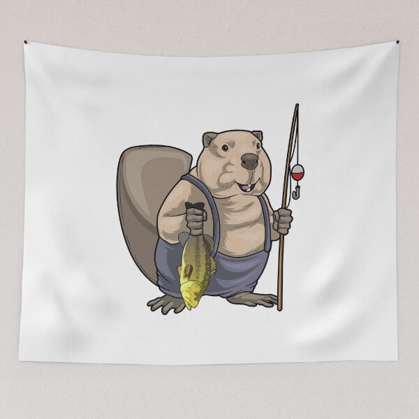 Item preview, Beaver Fisher Fish Fishing designed and sold by Snabdesign84.