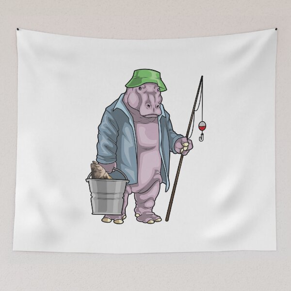Item preview, Hippo Fisher Bucket Fishing designed and sold by Snabdesign84.