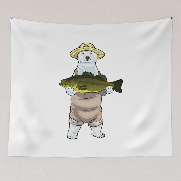 Item preview, Polar bear Fisher Fish Fishing designed and sold by Snabdesign84.