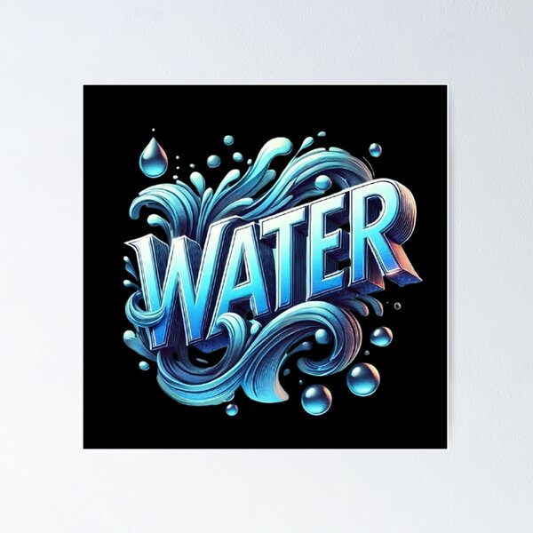 Item preview, Refreshing water 3D word designed and sold by Pyroluxe.