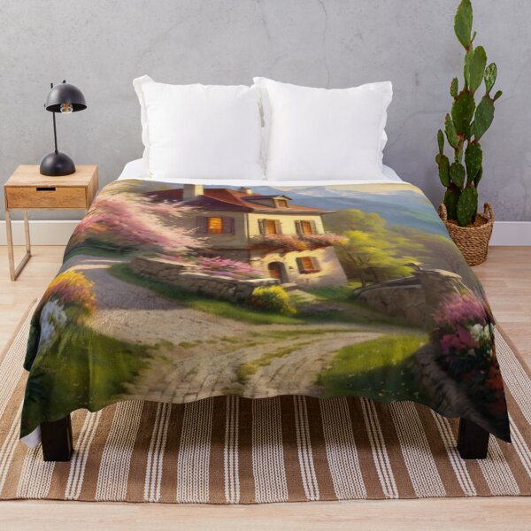 Item preview, Mountain Serenity in a Spring Town designed and sold by BlareBlare.