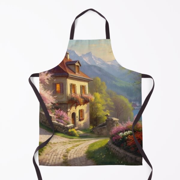Item preview, Mountain Serenity in a Spring Town designed and sold by BlareBlare.