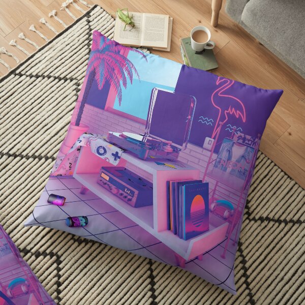 s p i n n i n g w a v e Floor Pillow
