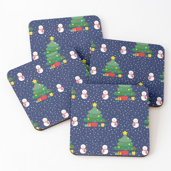 Item preview, Hand Draw Christmas Tree with Snowman designed and sold by AliceDreamland.