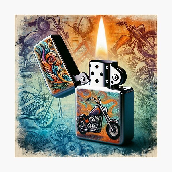 Item preview, Zippo lighter motorcycle lighter, vintage  designed and sold by TopSprint.