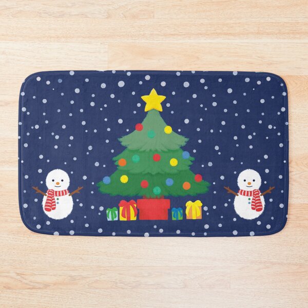 Item preview, Hand Draw Christmas Tree with Snowman designed and sold by AliceDreamland.
