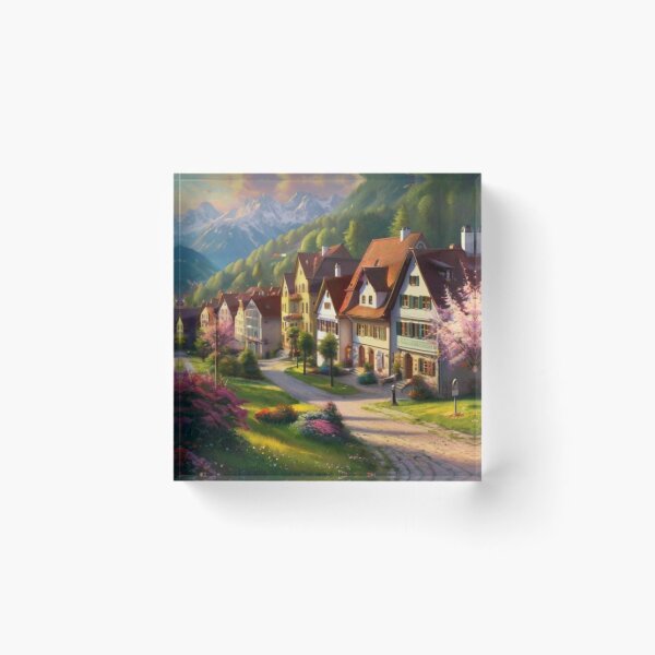 Item preview, Blossoms and Beauty on a Town Street designed and sold by BlareBlare.