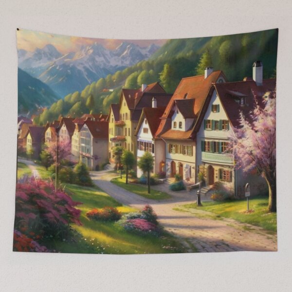 Item preview, Blossoms and Beauty on a Town Street designed and sold by BlareBlare.