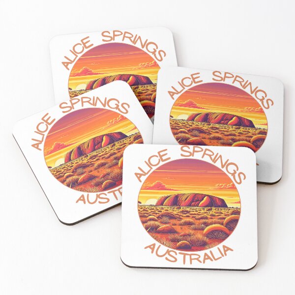 Item preview, Retro Alice Springs in Australia Travel Art Bagde designed and sold by MaateoDesign.