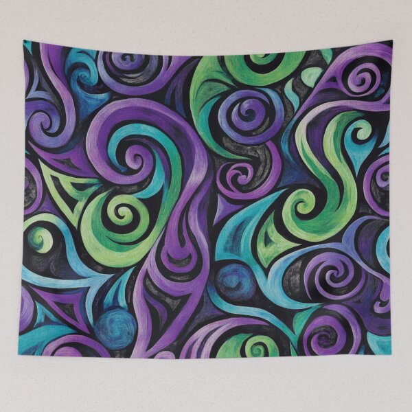 Item preview, New Zealand Māori Paua Pattern Koru Design 206 designed and sold by GrinGalore.