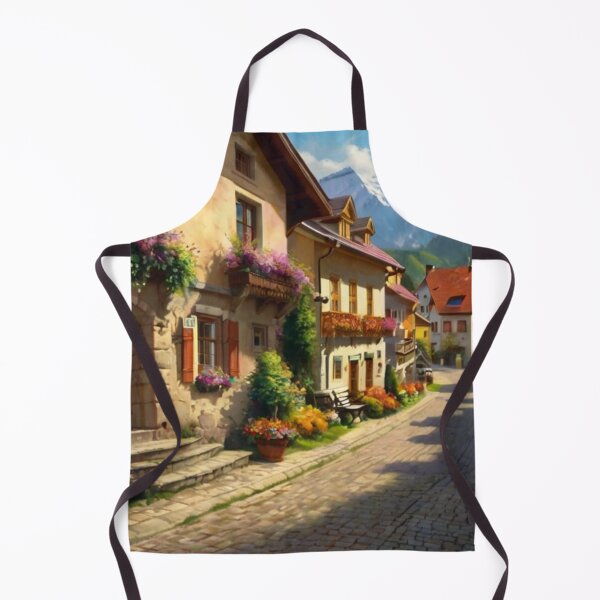 Item preview, Morning Light on a Quaint Austrian Street designed and sold by BlareBlare.