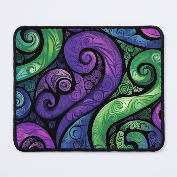 Item preview, New Zealand Māori Paua Pattern Koru Design 207 designed and sold by GrinGalore.