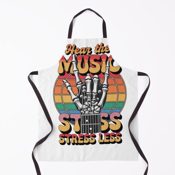 Item preview, Rock & Roll Stress Less – Skeleton Guitar Hang Loose CLASSIC T-shirt designed and sold by inkfluenceart.