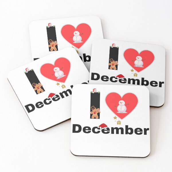 Item preview, I Love December Christmas Festive Design designed and sold by ZetaDream.