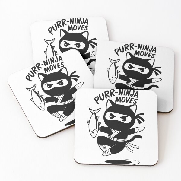 Item preview, Purr-ninja Moves designed and sold by IconsStyles.