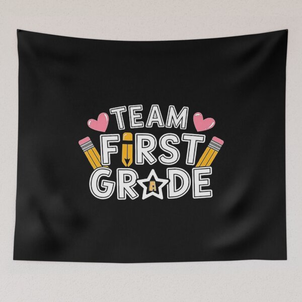 Item preview, First Grade Team - School Supplies Illustration designed and sold by love3617.